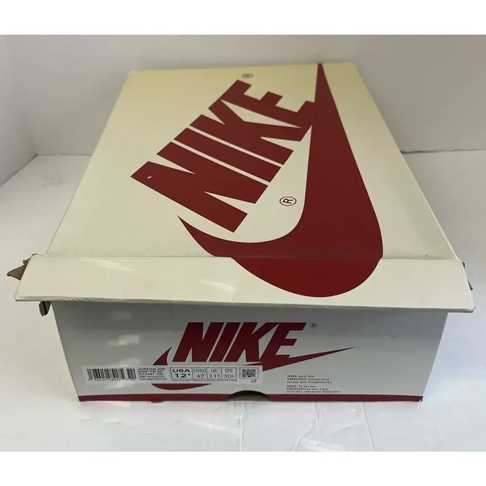 DS Jordan Air Ship PE SP Mid Every Game - Dune Red SZ 12.5 Damaged Box